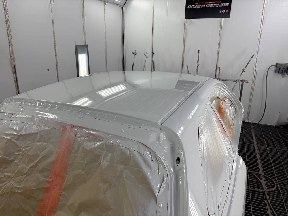 Crisp white refinish